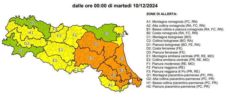 allerta meteo emilia romagna