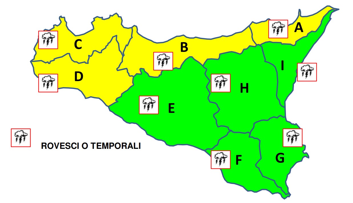 allerta meteo sicilia 4 dicembre