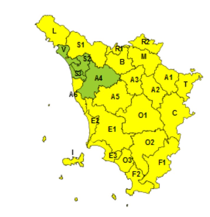 allerta meteo toscana 20 dicembre