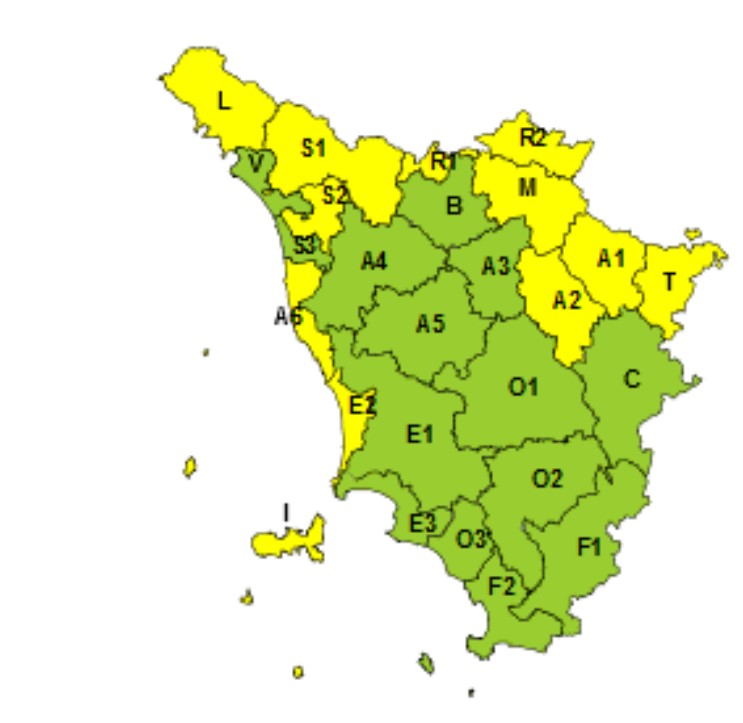 allerta meteo toscana 8 dicembre
