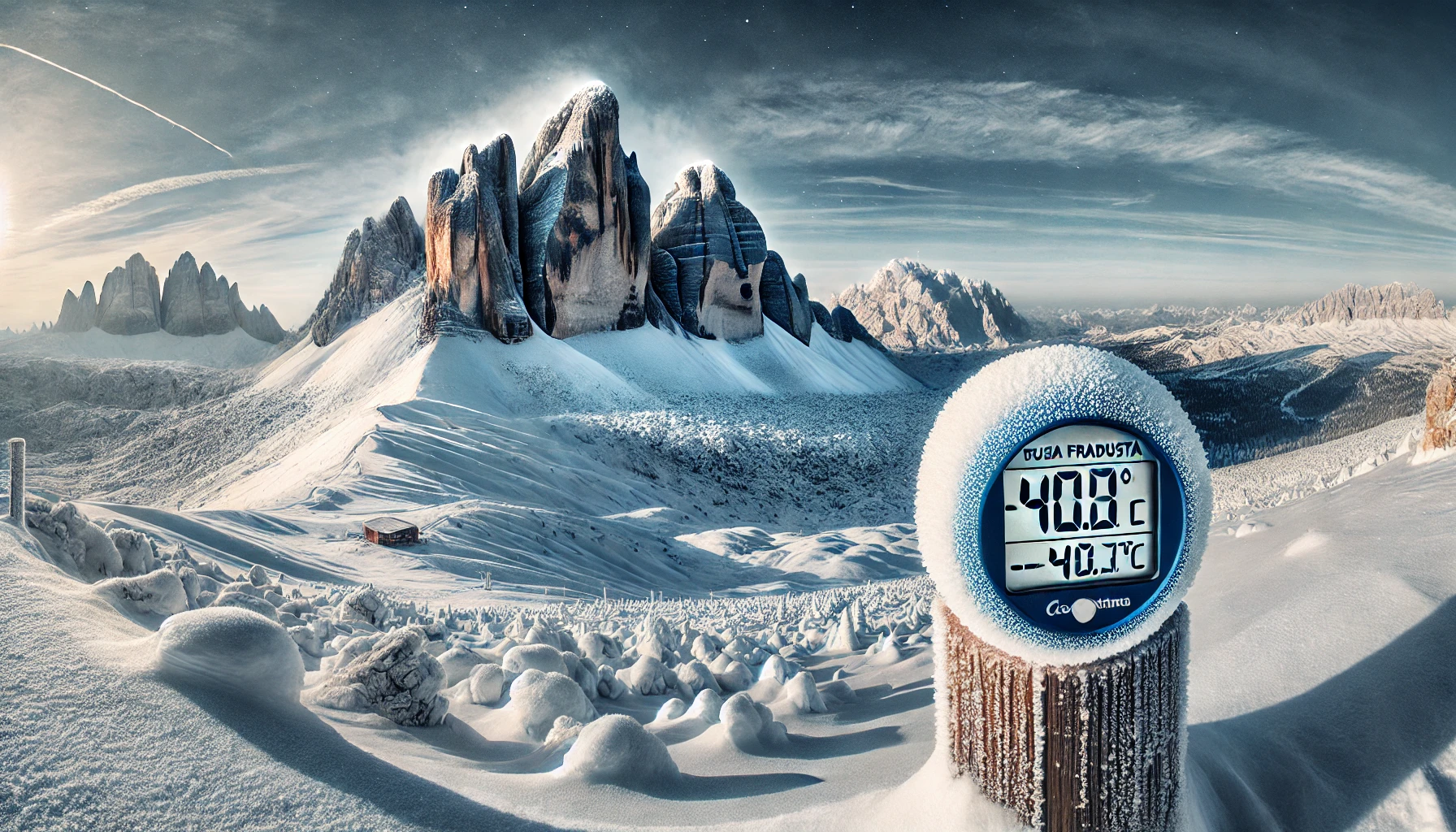 Gelo storico in Trentino: -40,7°C a Busa Fradusta, sull’Altopiano delle Pale di San Martino