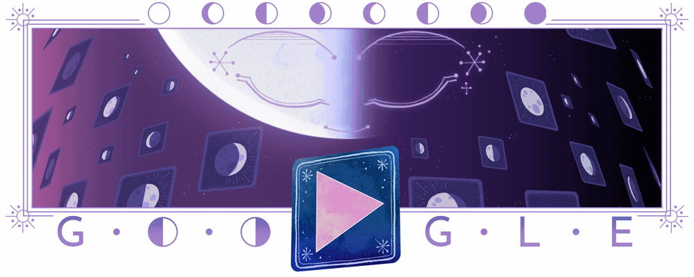 google doodle oggi luna