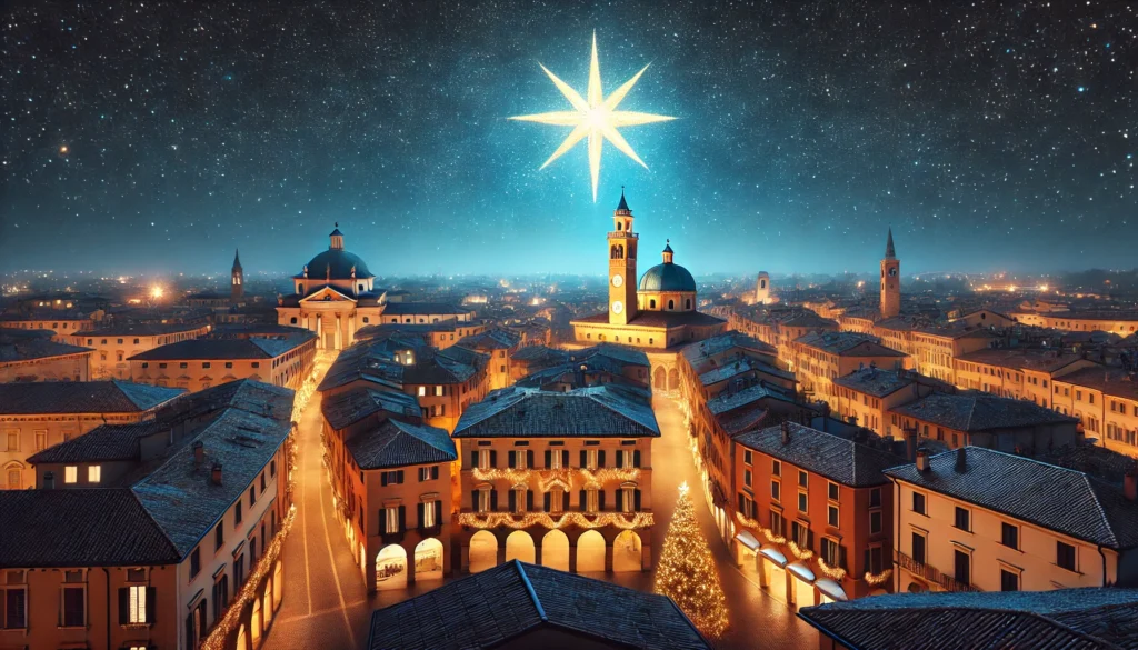 luminosa stella di natale