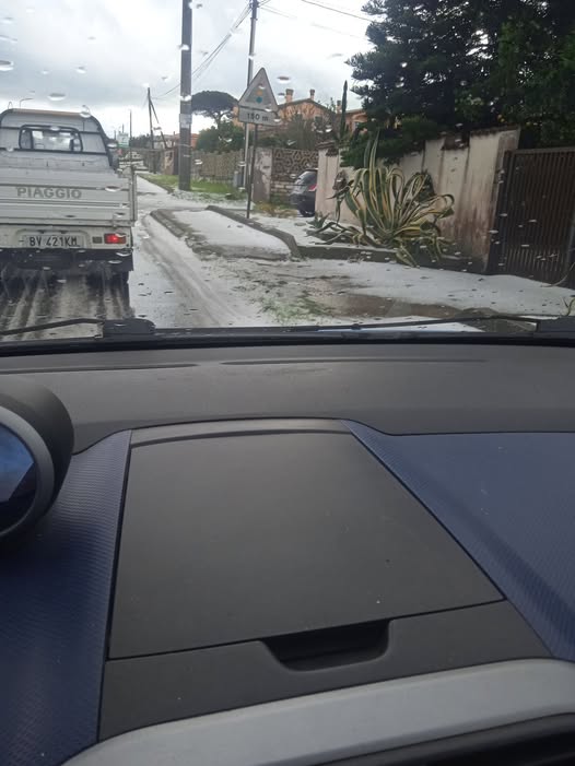 maltempo grandine anzio lazio