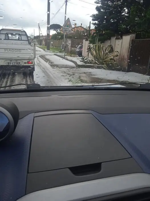 maltempo grandine anzio lazio