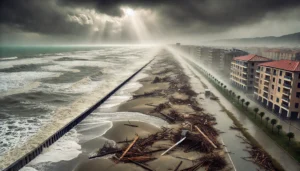 maltempo veneto spiaggia jesolo
