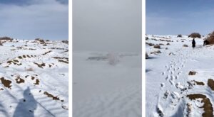 neve deserto Taklimakan cina