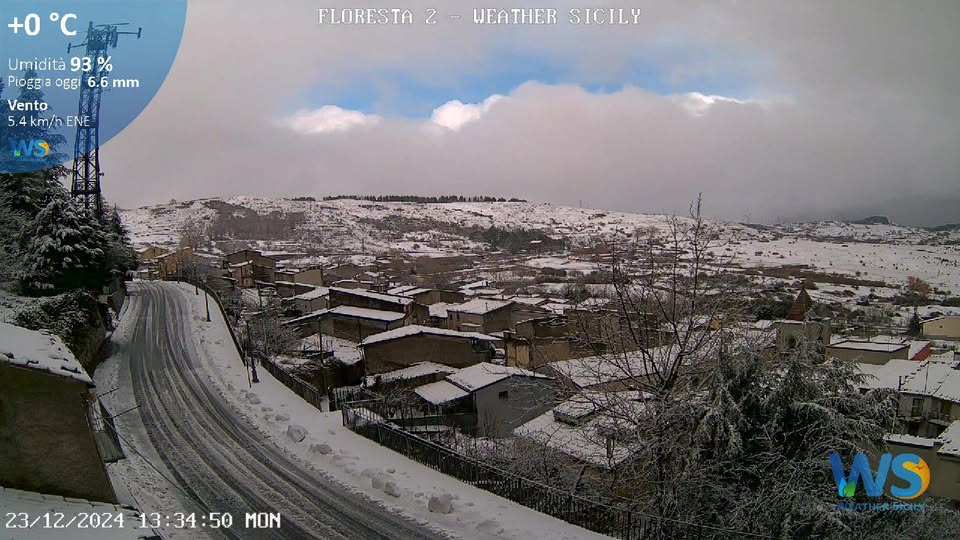 neve floresta nebrodi sicilia