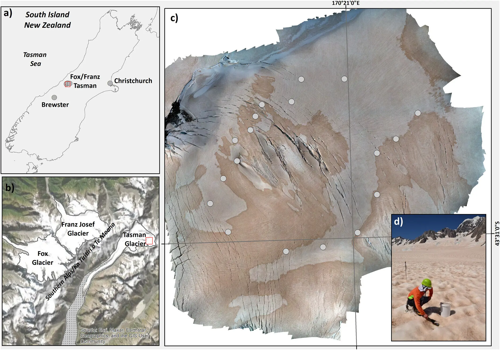 neve rossa nuova zelanda