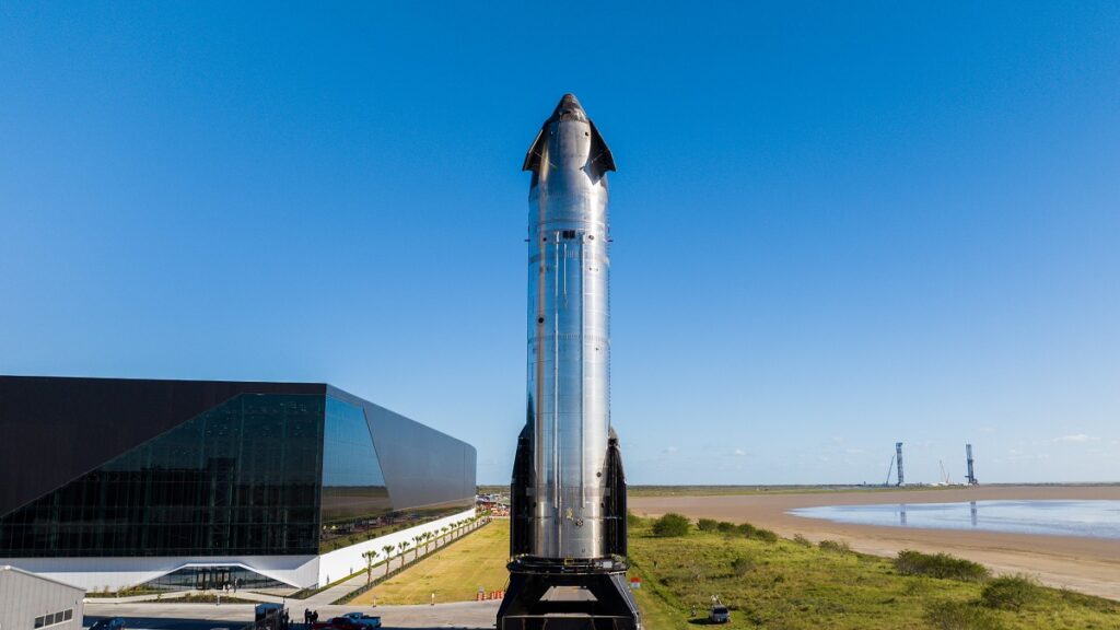 rollout starship ship spacex