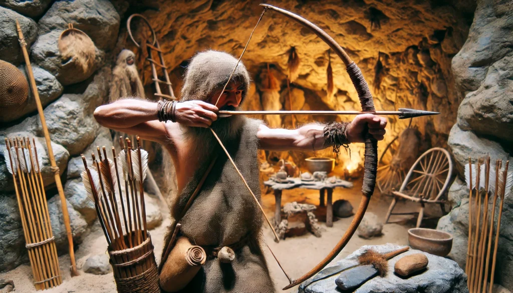 società neolitiche iberiche tiro con l'arco