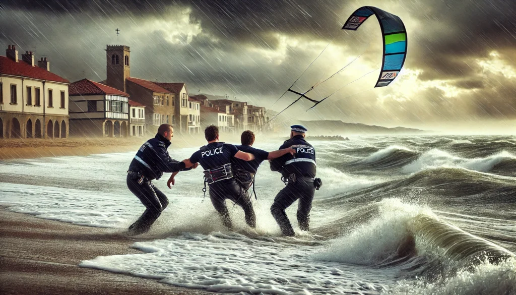 sportivo in difficoltà in mare