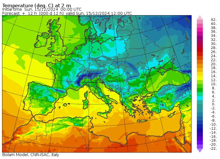 temperature massime 15 dicembre