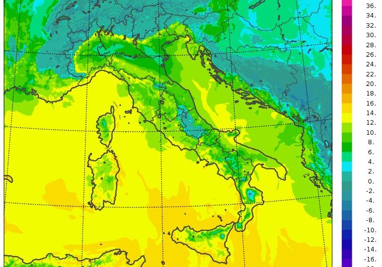 temperature massime 28 dicembre