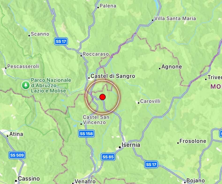 terremoto rionero sannitico molise