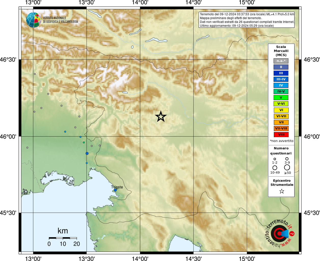 Terremoto scuote la Slovenia, avvertito anche a Trieste | DATI e MAPPE