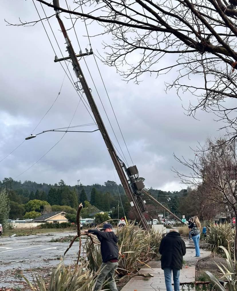 tornado scotts valley california usa maltempo