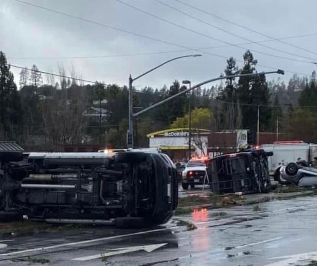 tornado scotts valley california usa maltempo