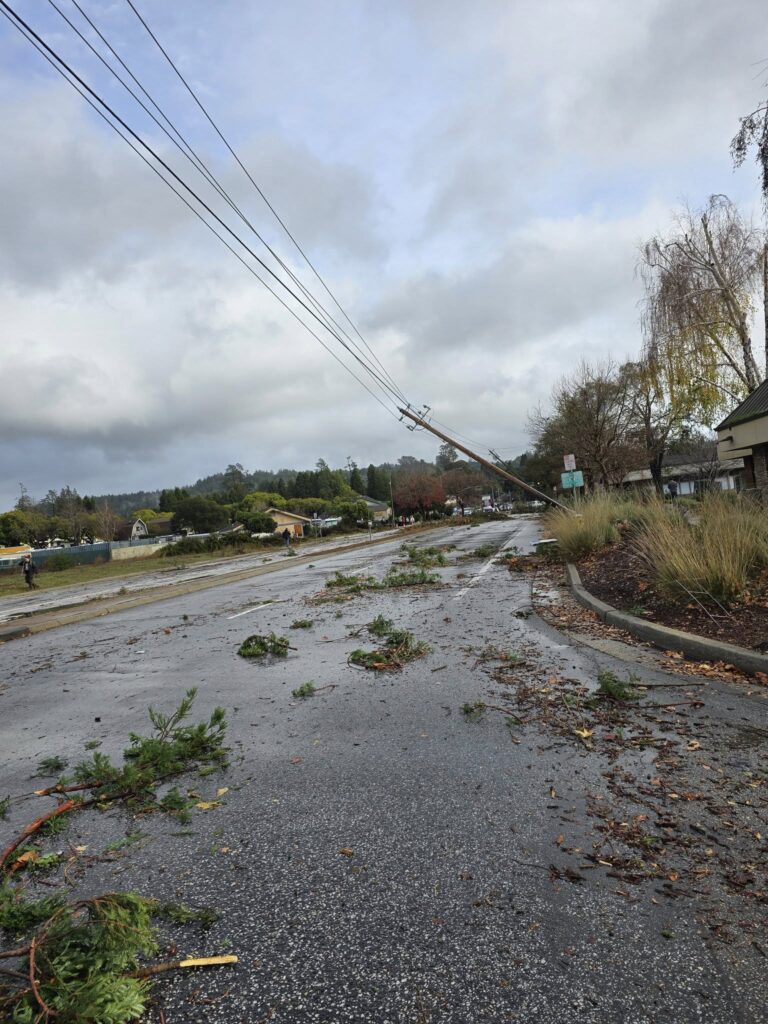 tornado scotts valley california usa maltempo