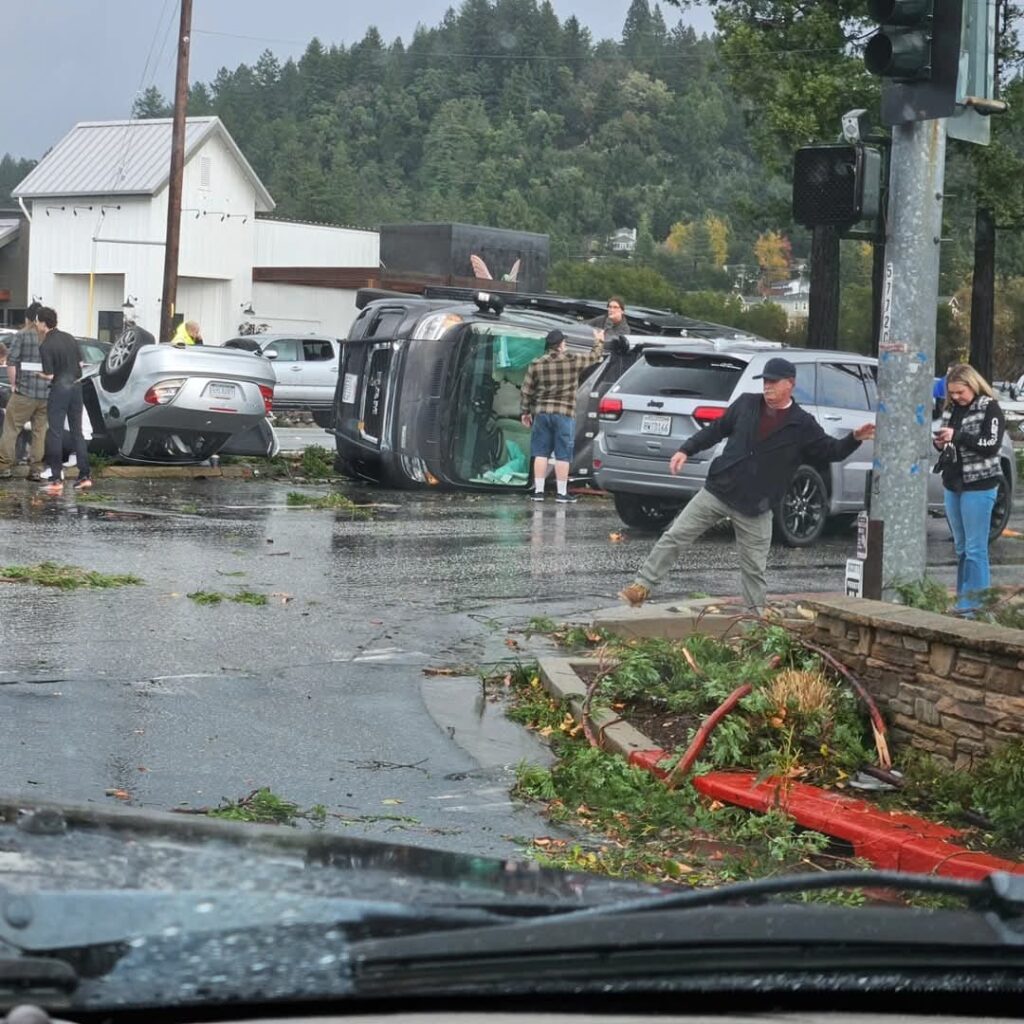 tornado scotts valley california usa maltempo
