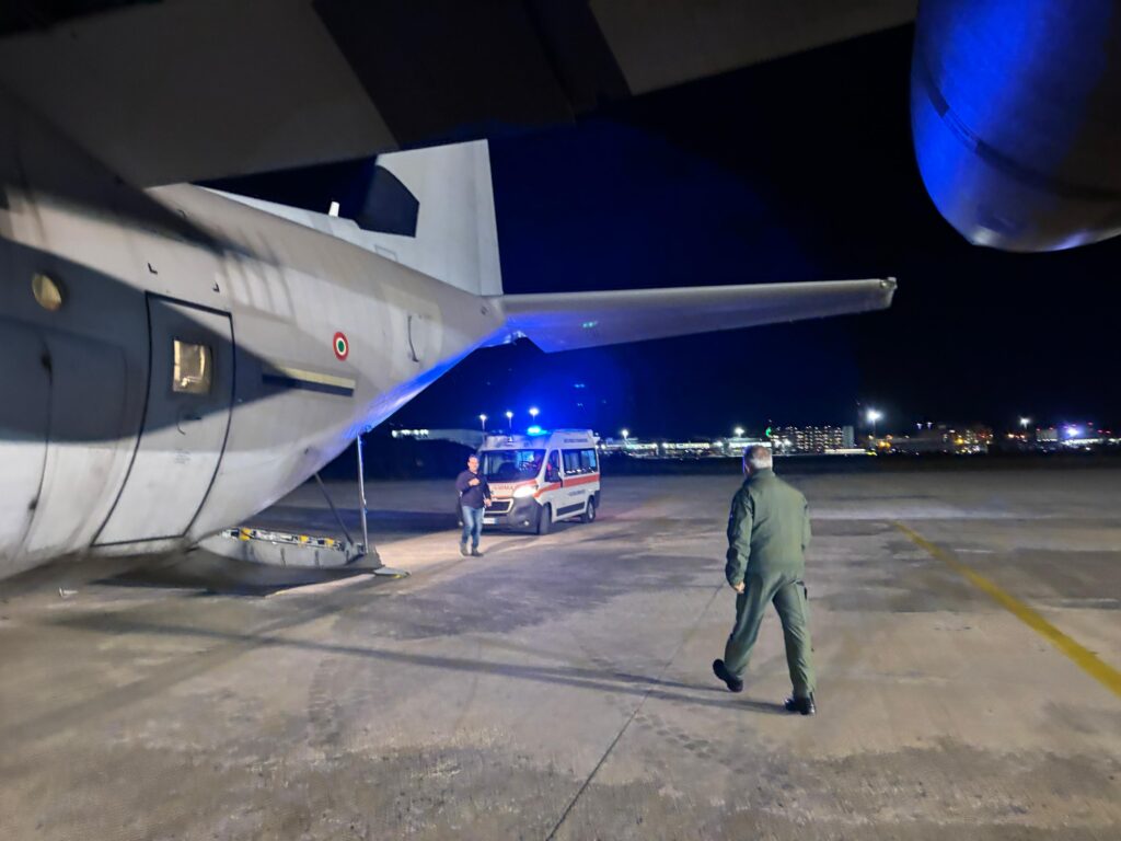 trasporto sanitario aeronautica militare