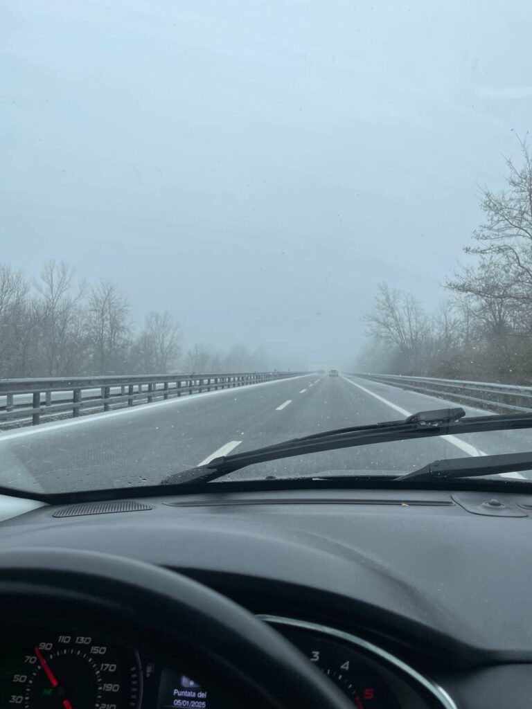 Neve sulla Torino Savona