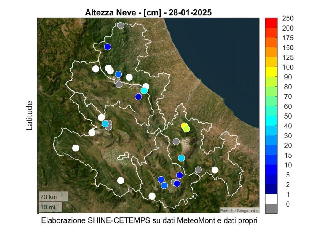 Accumuli nevosi Abruzzo