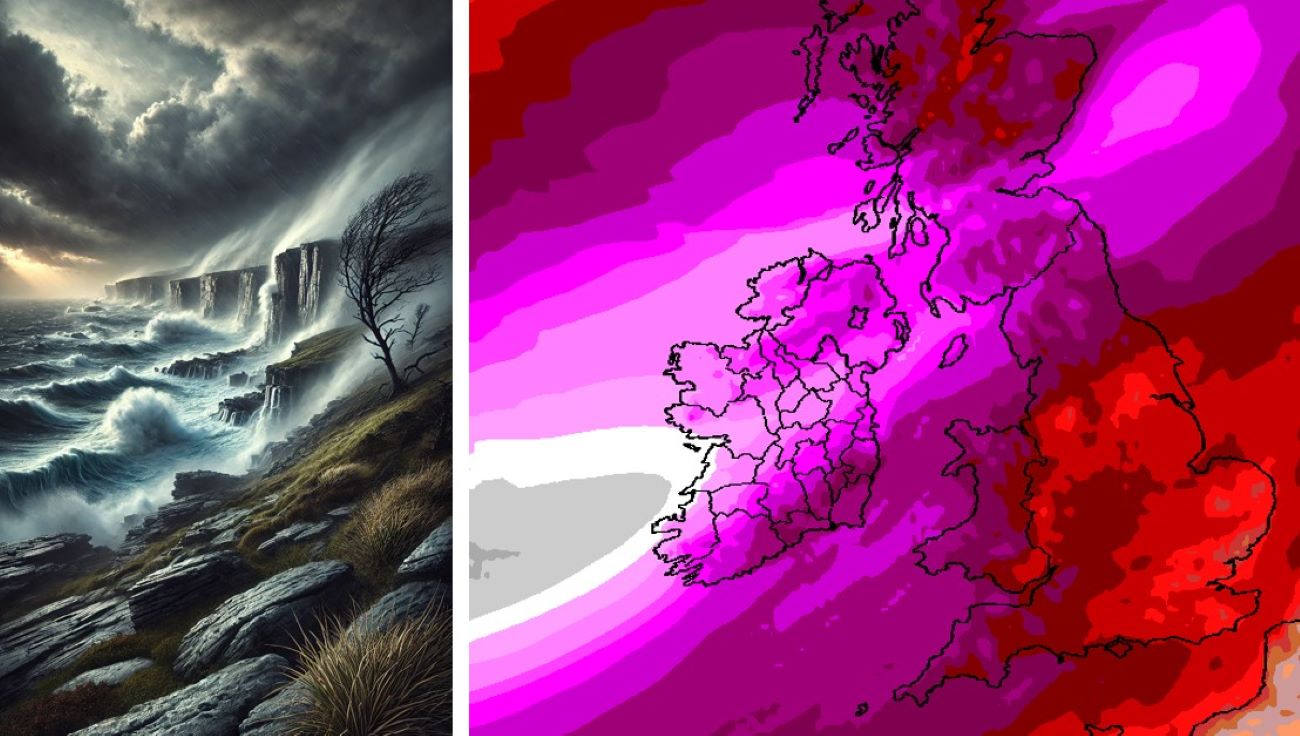 Allerta meteo Regno Unito e Irlanda, ciclogenesi esplosiva con venti estremi: previsioni da brividi | MAPPE
