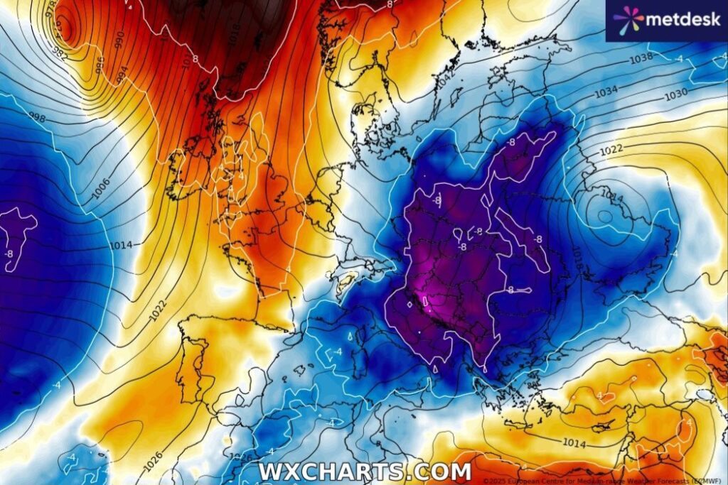 Anomalie di temperatura Febbraio