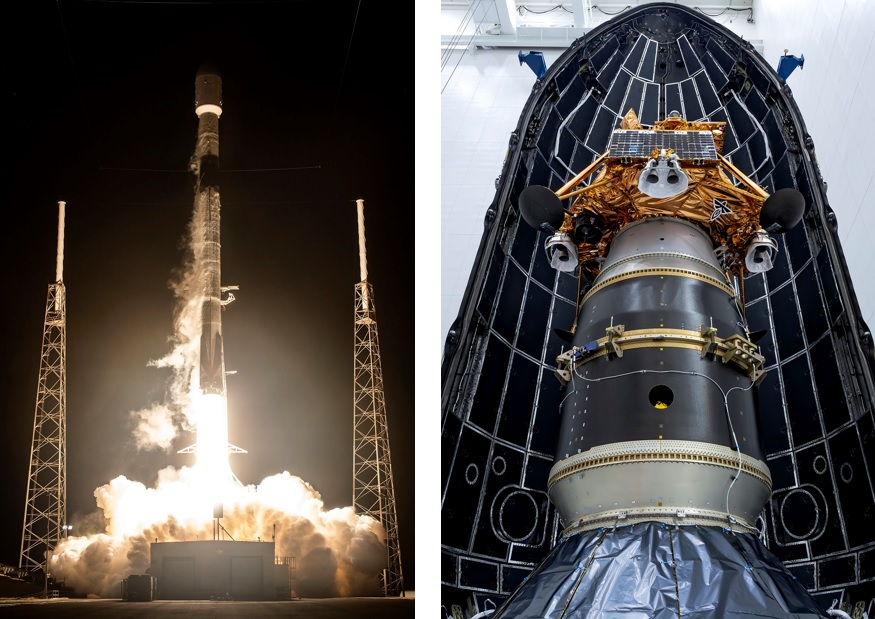Blue Ghost e Resilience lancio spacex luna