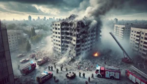 Drone Russia edificio