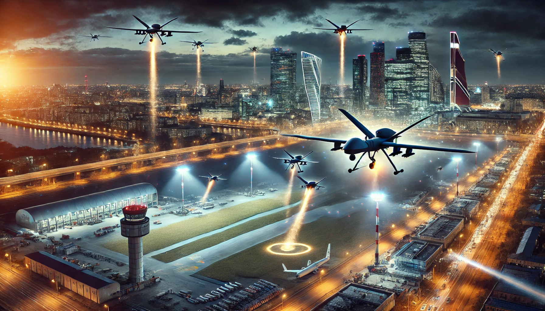 Droni verso Mosca abbattuti: restrizioni temporanee agli aeroporti della capitale