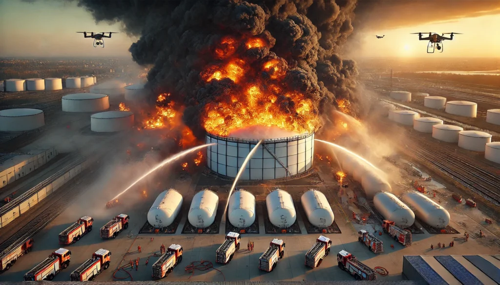 Esplosione deposito petrolio