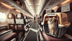 Gatto dimenticato aereo