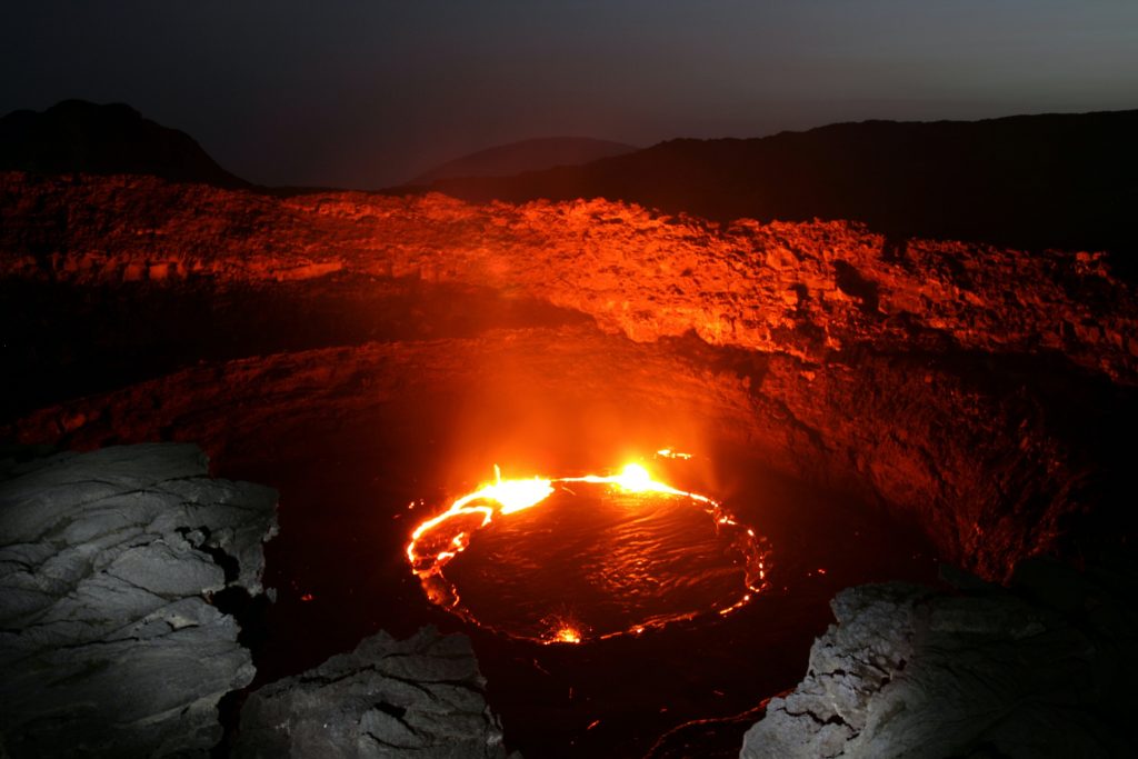 Magma in superficie