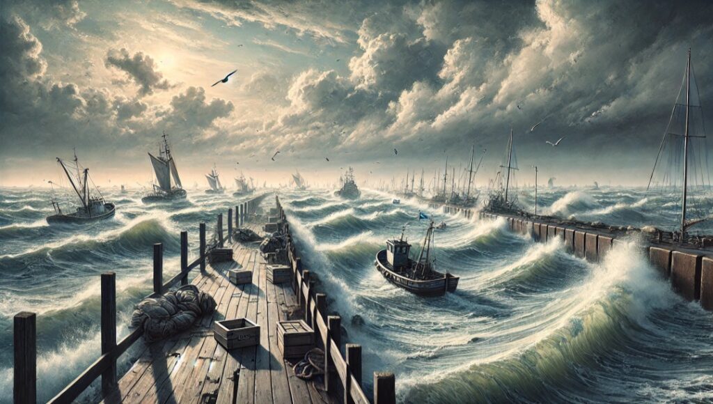 Mare e venti di burrasca in Emilia-Romagna