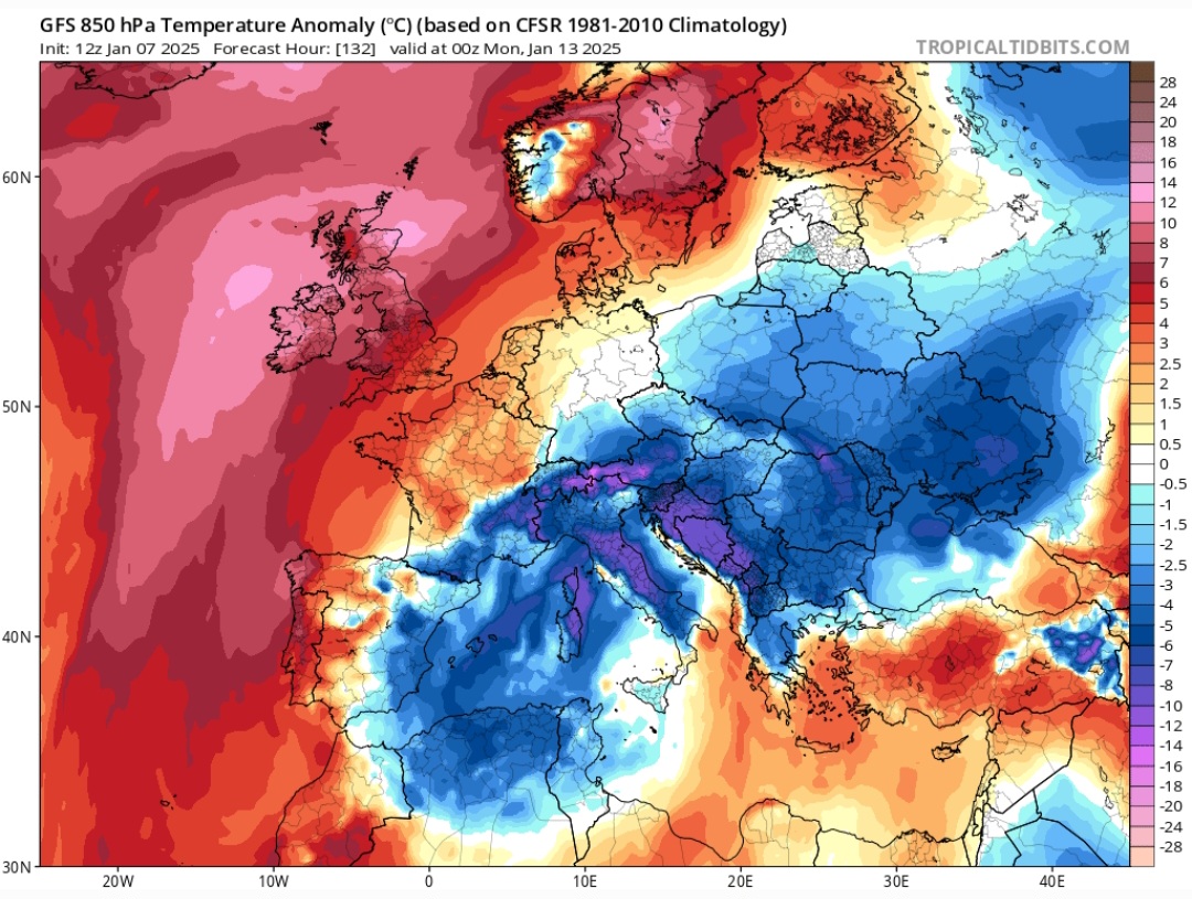 Temperature fine settimana