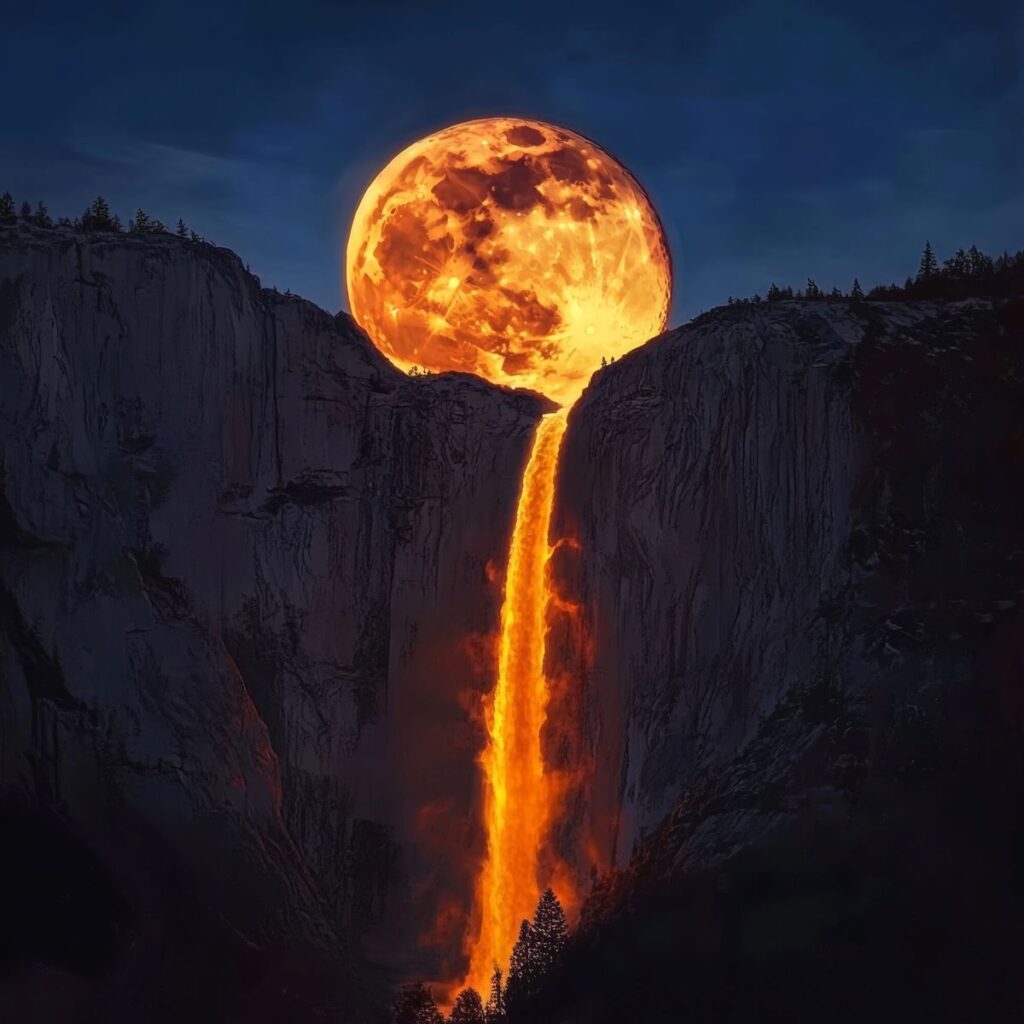 Yosemite luna piena