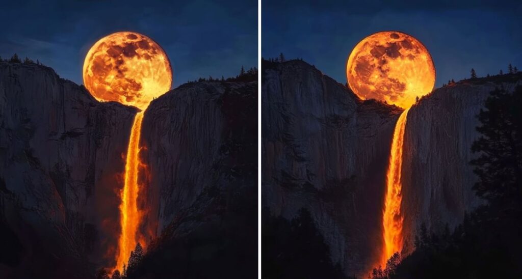 Yosemite luna piena