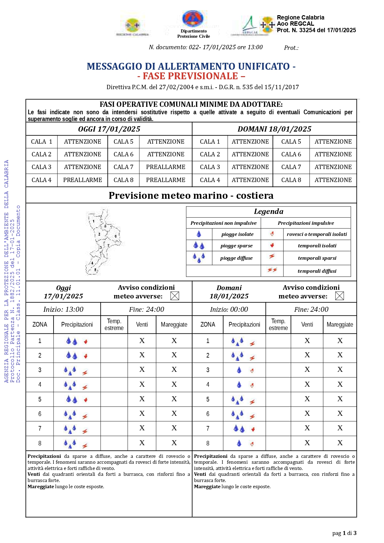 allerta meteo calabria