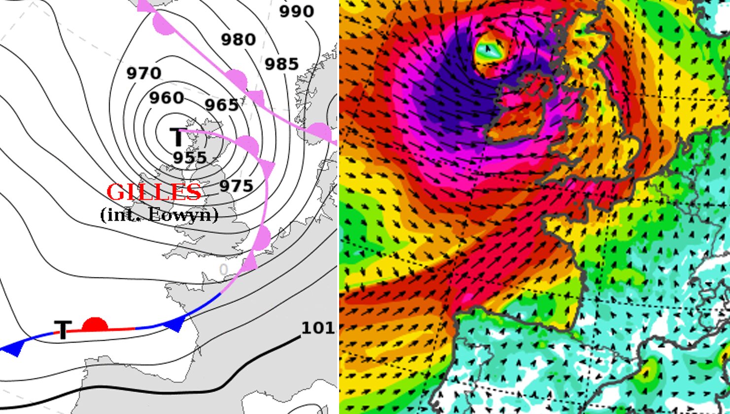Allerta Meteo, Irlanda e Regno Unito in allarme rosso per la tempesta del secolo: Éowyn fa paura, MAPPE impressionanti