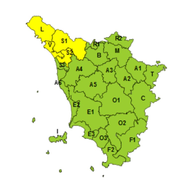 allerta meteo toscana 27 gennaio