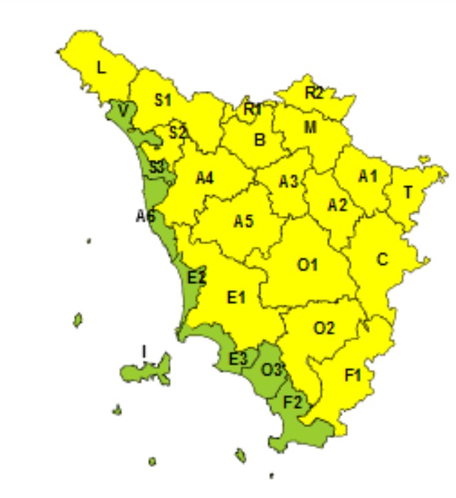 allerta meteo toscana 3-4 gennaio