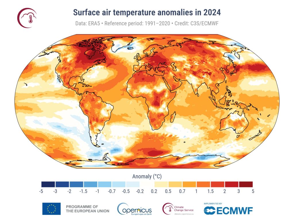 anomalia temperatura globale 2024