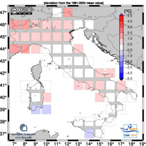 anomalie termiche italia dicembre 2024