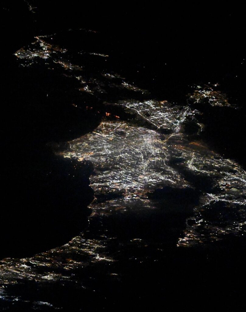 incendi los angeles foto iss