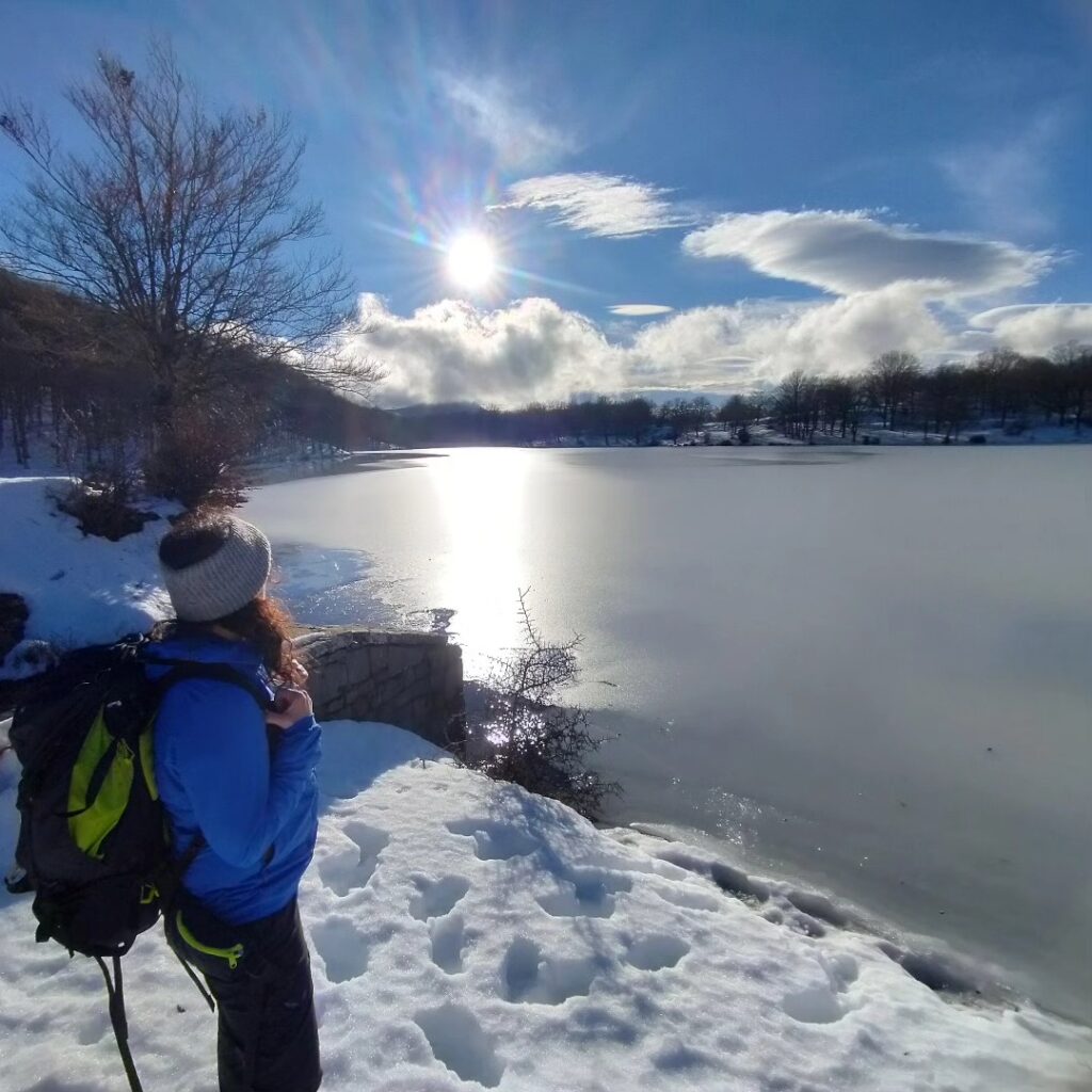 lago maulazzo ghiacciato nebrodi