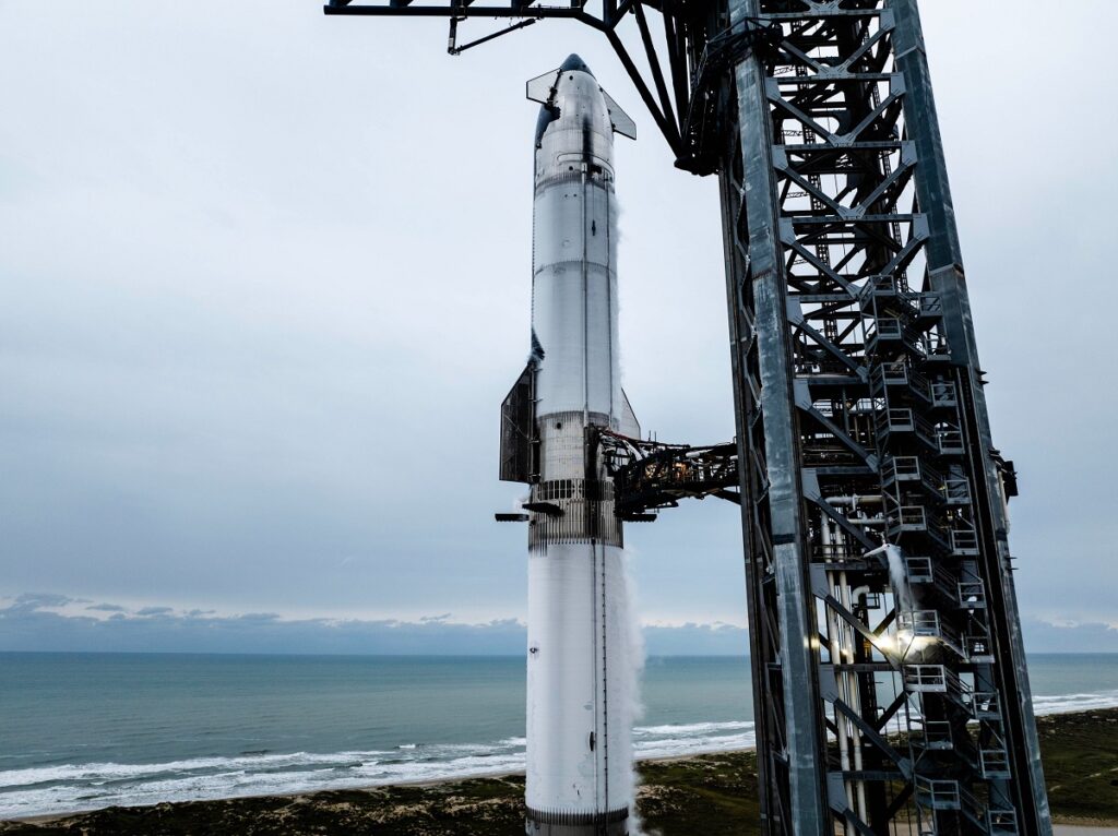 lancio volo 7 starship spacex