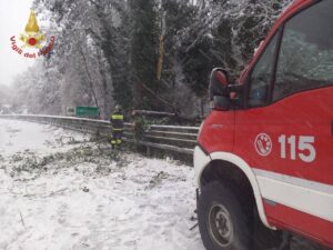 maltempo oggi neve vigili del fuoco