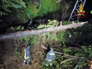 maltempo sicilia enna alberi vento vigili fuoco